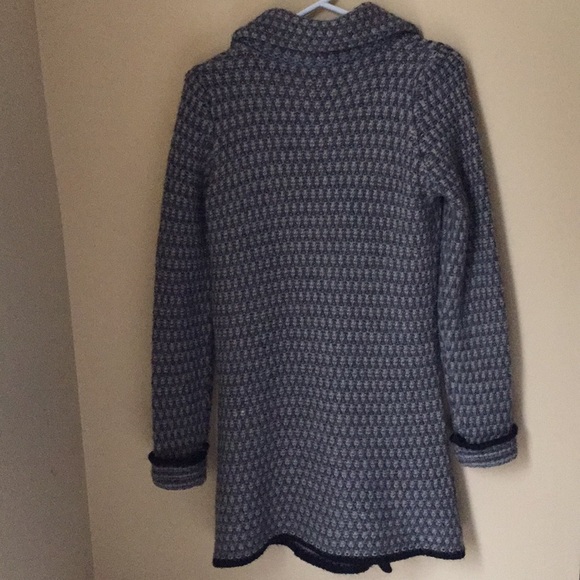 Long button Up Sweater Cardigan Coat - Picture 4 of 7